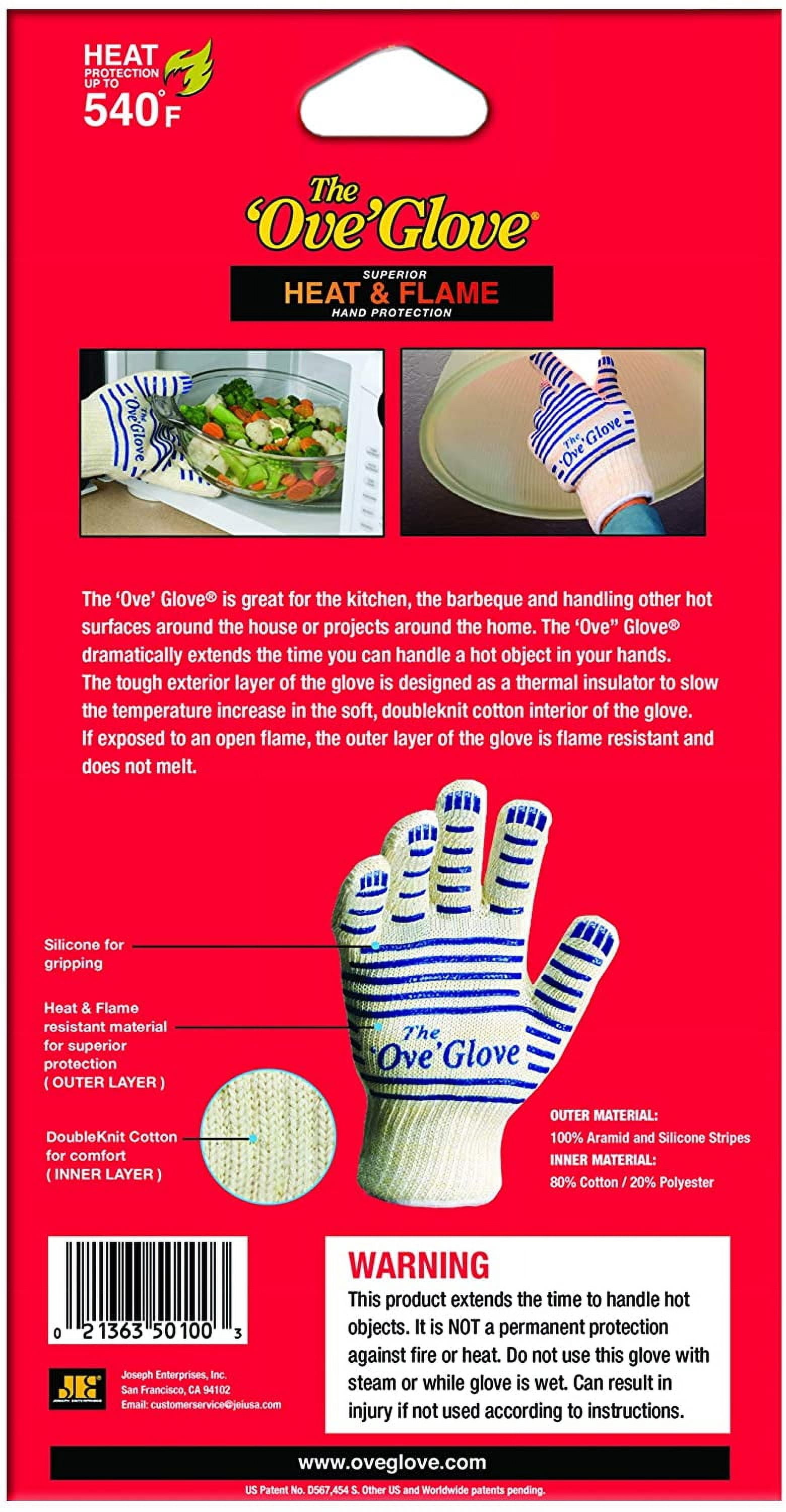 Ove Decors The 'Ove'Glove Hot Surface Handler White Kevlar Oven Mitt