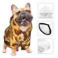 thumbnail image 3 of Haiem Vintage Wood Grain Sunflower B for Winter Dog Hoodie Sweatshirts with Pockets Warm Dog Clothes for Small Dogs Chihuahua-XX-Large, 3 of 7