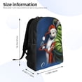 thumbnail image 4 of Goofa The Nightmare Before Christmas Pattern Large Capacity Backpack – Padded Laptop Compartment, Ergonomic Design for School, Work, Travel, and Outdoor Activities, 4 of 8
