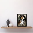 thumbnail image 2 of Beagle Dog with Daisies Modern Stylised Illustration Artwork Framed Wall Art Print A4, 2 of 4