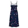 thumbnail image 7 of Gytharion Satin Nightgowns for Women Fashion Heart Print V-Neck Spaghetti Strap Maxi Sleepdress Soft Comfy Sleeveless Cami Nightdress Summer Casual Side Split Holiday Pajama Dress, 7 of 7