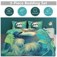 thumbnail image 6 of 3PCS Sloth Duvet Cover Set Twin, 1 Duvet Cover And 2 Pillowcase, Duvet Cover for Kids Girls Boys And Teens, 6 of 6