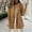 Khaki, variant on Womens Casual Long Sleeve Open Front Lapel Button Work Suit Jacket Loose Fall Outwear With Pocke plus Size Lightweight Jacket Raincoat for Women Coat plus Size Coats Winter Wool Double Coat Women