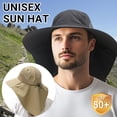 thumbnail image 2 of Minzimin 1Pack Sun Hats for Men Women with Neck Flap UPF 50+ UV Protection Wide Brim Bucket Hat Safari Hiking Fishing Hats, 2 of 7