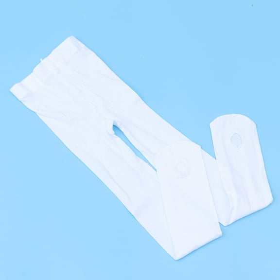 MLINS Adult Ballet Tights Socks Dance Socks Feet Fixed Dance Tights For Women Girls Size (White)