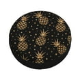 thumbnail image 3 of Balery Gold Glitter Pineapplestire Cover Waterproof Dust-Proof, Universal Spare Wheel Tire Cover For Trailer, Rv, Suv Truck And Vehicle Camper Accessories-14 Inch, 3 of 9