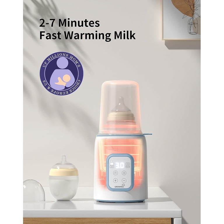 Grownsy Baby Bottle Warmer with Timer, Blue photo 7