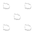 thumbnail image 1 of Bewildely Molde de galleta con forma de gato de acero inoxidable, fabricante de Fondant para cupcakes, herramientas para pasteles, de azúcar, Type2 NO2, 1 of 6