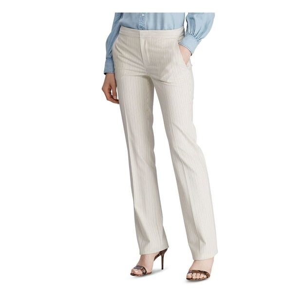 Hertog platform schieten RALPH LAUREN Womens Beige Pinstripe Wear To Work Straight leg Pants Petites 10P - Walmart.com Hertog platform schieten RALPH LAUREN Womens Beige Pinstripe Wear To Work Straight leg Pants Petites 10P - Walmart.com