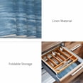 thumbnail image 6 of Placemats Set of 4, Vintage Blue Woven Placemat, Linen Place Mats for Kitchen/Dining Tables, Modern Abstract Art Ombre Washable Table Mats for Party, 6 of 8