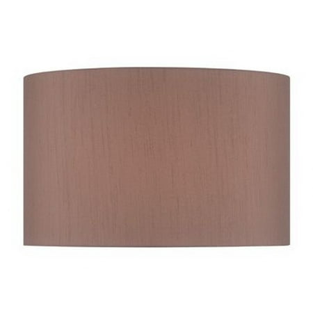 Lite Source Floor and Table Hardback Drum Shade  Bright White Finish with Horizontal Texture