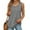 Gray, variant on Womens Basic Tank Tops Loose Fit 2025 Summer Sleeveless T-Shirt Ladies Casual Solid Crewneck Tunic Blouses