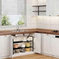 thumbnail image 2 of Estante para Cocina，Organizador Fregadero Debajo, Organizador de Fregadero, Estante de Almacenamiento con Paneles Extraíbles, para Cocina, Baño, Ajustable (Negro), 2 of 4