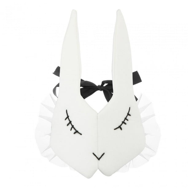 Orejas de conejo de Pascua divertidas, cómodas, bonitas y bonitas para niños Blanco con borde de encaje