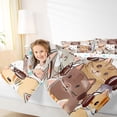 thumbnail image 4 of Castle Fairy Kids Teens Cartoon Cats Twin Comforter Sets,Cute Animal Bedding Set, 4 of 8