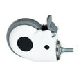 thumbnail image 3 of Swivel Caster, 360 Degree Rotation Cart Wheel With Brake For Trolley Universal Wheel With Brake 5in TPR, 3 of 8