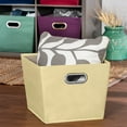 HoneyCanDo Medium Storage Bin, Yellow