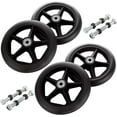 thumbnail image 1 of EcoNesxp Déambulateur Rollator Pouce Solide Fauteuil Roulant Roue avant pour Fauteuil Roulant 4 Pcs de Pièces de Rechange pour Fauteuil Roulant, 1 of 4