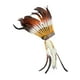 thumbnail image 3 of Tocado de americanos con plumas artificiales, tocado, jefe americano, sombrero de americanos para regalos de cumpleaños, representacio, 3 of 9