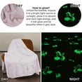thumbnail image 6 of Winthome Glow in The Dark Throw Blanket Soft Microfiber Flannel Glowing Blanket Cozy Warm with Unicorn Pattern Pink 52"*68" Luminious Gifts for Kids Bed Sofa Couch, 6 of 6