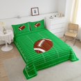 thumbnail image 4 of Erosebridal Retro Rugby Bedding Full Comforter Set, American Football Down Comforter, Sports Player Decor, Reversible 3pcs, 4 of 7