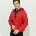 thumbnail image 2 of Men's Puffer Jacket Lightweight  Warm Down Jacket Hooded  Winter Coat, 2 of 11
