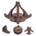 thumbnail image 4 of Miangastore Adjustable Sphere Stand Wooden Crystal Display Stand Base Crystal Ball Holder, 4 of 9