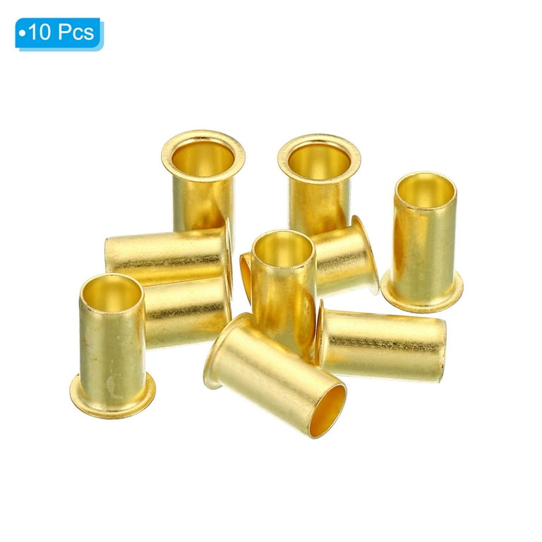 Uxcell 7.4mm Tube OD Brass Compression Insert Ferrules Brass Ferrule Fitting  10 Pack 