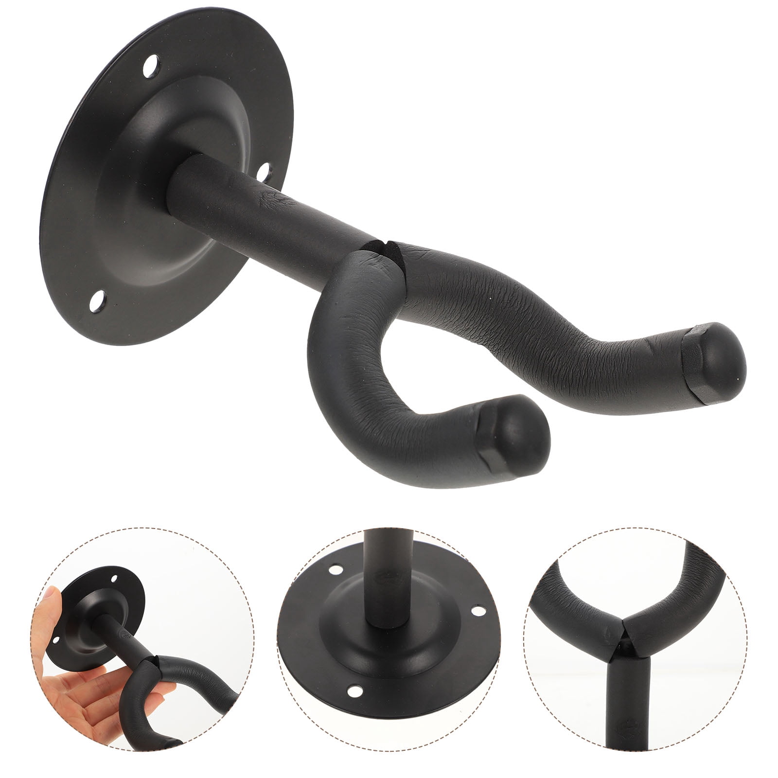6 Sets  of Guitar Wall Mount Holder Guitar Hanger Ukulele Wall Mount Hangers