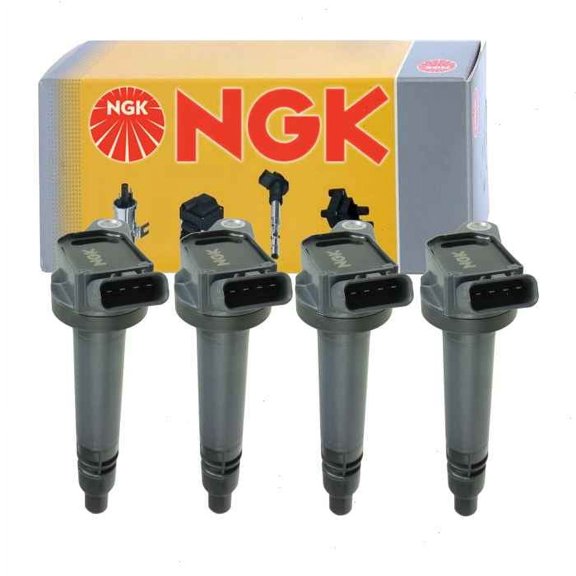 4 pc NGK Ignition Coils compatible with Lexus NX300h 2.5L L4 2015-2017