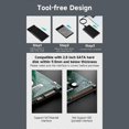 thumbnail image 5 of Lenovo S-02 Portable Hard Disk Case 2.5 inch USB3.0 SATA External HDD Enclosure Tool-free Installation Intelligent Sleep (Not Inclube Hard Disk), 5 of 5