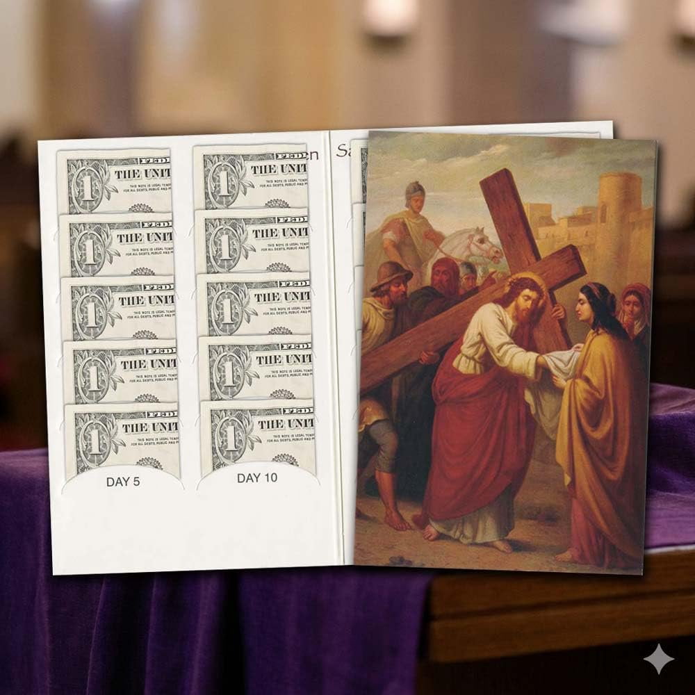 Dollar Collection Folders for Lent, Easter Holds $20.00 - 50 Folders