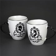 Alchemy Gothic CM2 Queen & Lord Mug Set, Black & White - 350 ml