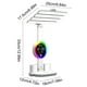 thumbnail image 4 of Lámpara de escritorio LED recargable | Luz inteligente plegable de 4 cabezales, reloj digital, portabolígrafos, iluminación ambiental RGB, altura ajustable, alimentación USB, blanco, 43x25x12cm, 4 of 6
