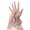 Nude, variant on Women's Lace Floral Opera Tea Party Gloves 80s Wrist Length Bridal Wedding Prom Gloves Costume Accessories