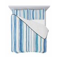 thumbnail image 7 of Quilts Twin-XL Size Bedding Set, Blue Teal Striped Lightweight Quilted Comforter, Farmhouse Stripes Modern Art Soft Reversible Bedspread Coverlet with Pillow Covers for All Season, 68" x 98", 7 of 7