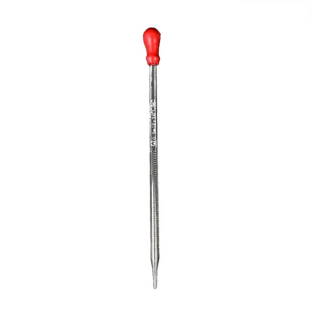 Soidarity Pipeta graduada de vidrio, bulbo de goma, experimento escolar de laboratorio, cuentagotas, dispensación de 0,5 ml, 1 ml, 2 ml, 3 ml, 1 ud. Tratamientos faciales Rojo 0.5 ml Soidarity MR5466-01