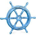 thumbnail image 2 of Ship Wheel - Gola Pendi - (12 Inches, Antique Sky Blue), 2 of 5