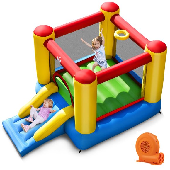 Casa hinchable BOUNTECH para niños de 3 a 6 años con tobogán y ventilador