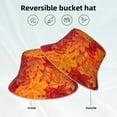 thumbnail image 4 of Kdxio Reflective Bucket Hat - Autumn Leaf Print Bucket Hat for Men,Women, 4 of 9