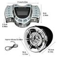 thumbnail image 4 of Baohd Motorcycle Bluetooth Stereo Player Motorbike Wireless remote control motorcycle speaker Speaker Remote Control Kit Motorcycle MP3 Player System, 4 of 8