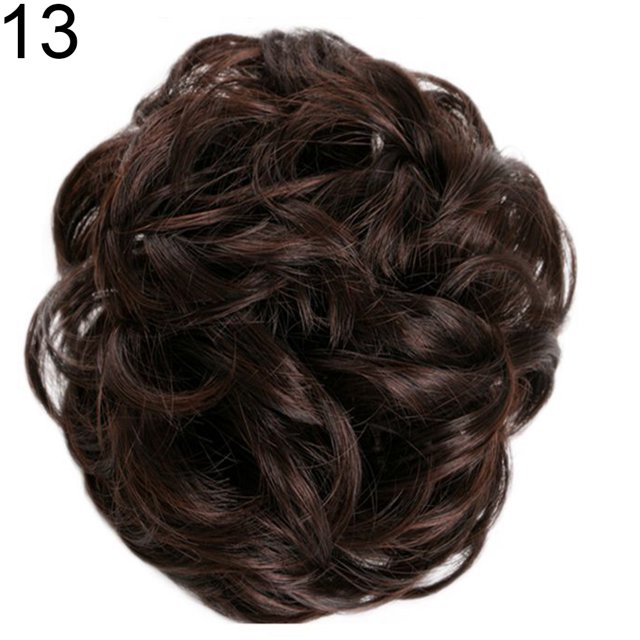 Flmtop Extension de Chignon pour Femmes Mode Ondulée Bouclée Chignons Beigne Perruque Postiche