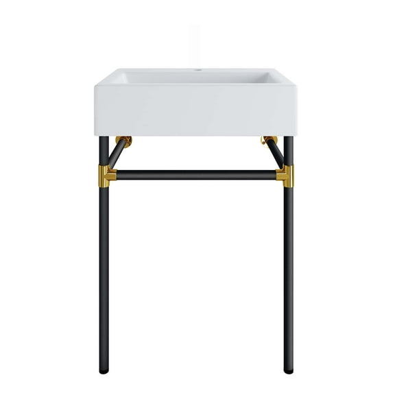 Sink Vanity Cabinet, Wall Mount, White Black, Ceramic, Stainless, Modern Contemporary, Hotel Bedroom Bathroom Master Suite Guest