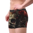 thumbnail image 2 of Pofeuu Classical Rose Crown Skull Print Men’s Boxer Briefs, Moisture-Wicking Underwear, Regular,Trunk-Small, 2 of 5
