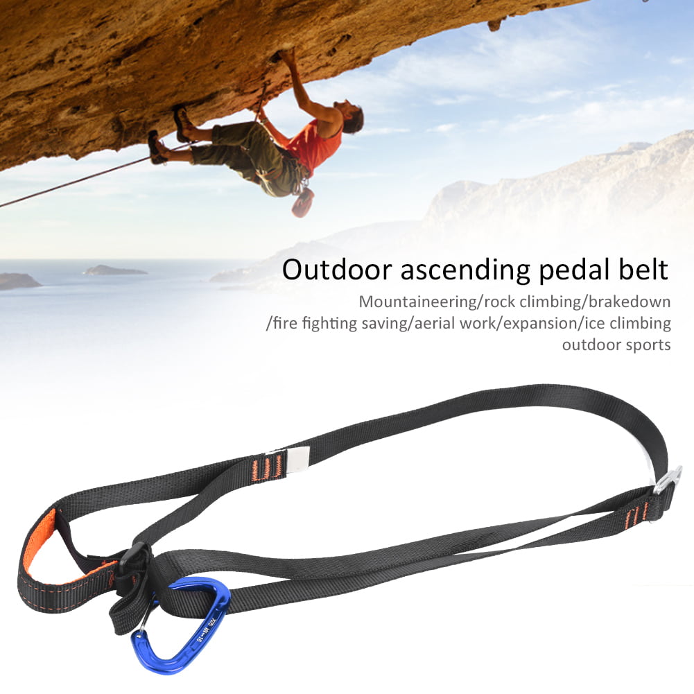MountaineeRings Ascending Pedal Belt Rock Climbing Riser Rope Equipment Outdoor 