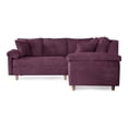 thumbnail image 4 of Sala Esquinera De Velvet Morado Modelo Elton, 4 of 8