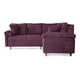 thumbnail image 4 of Sala Esquinera De Velvet Morado Modelo Elton, 4 of 8