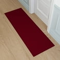 thumbnail image 3 of Ottomanson Solid Kitchen Runner Rug 1'10" x 6' - Non Slip Low Pile Carpet, Red, 3 of 14