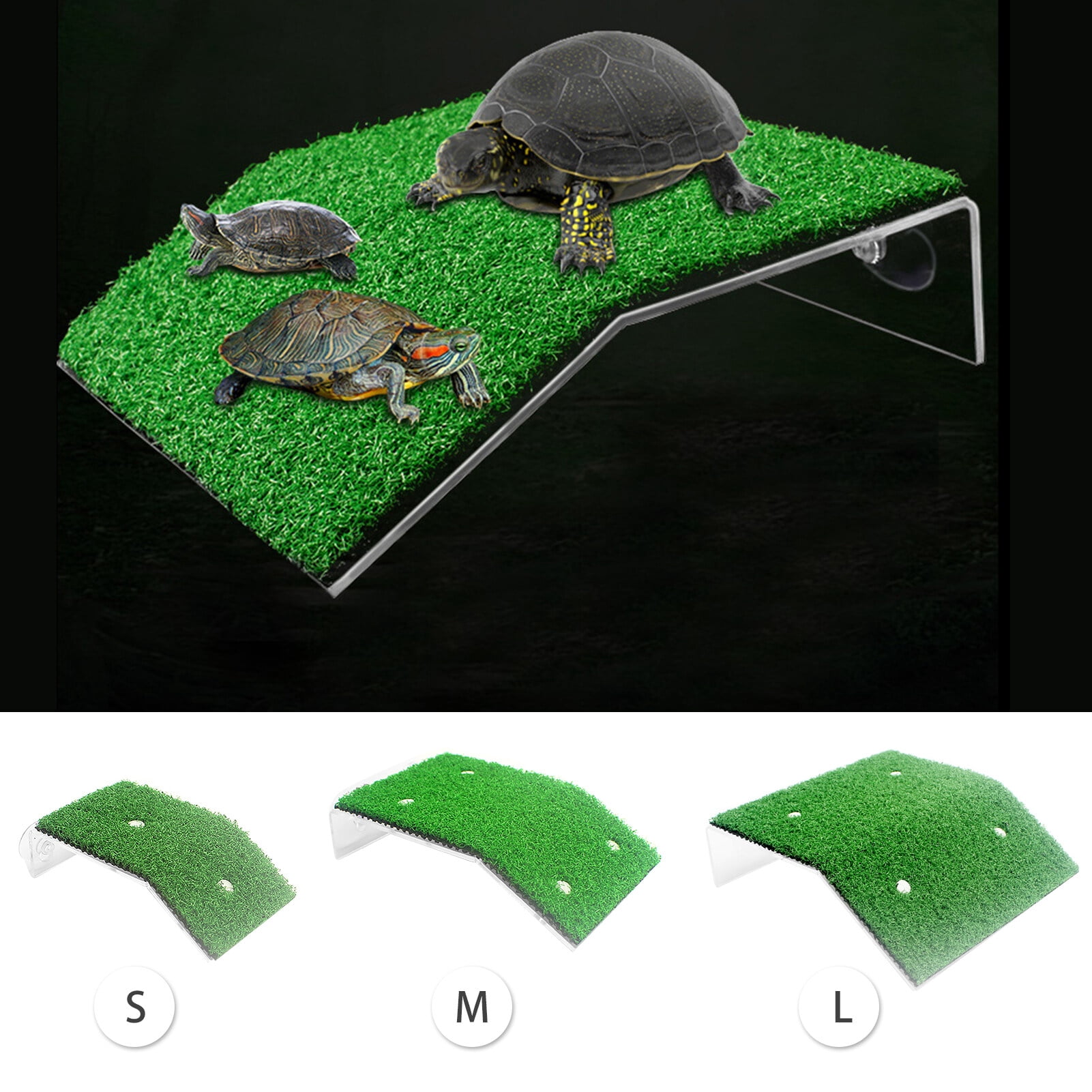 Turtle Ramp Turtle Basking Platform Tortoise Ramp Reptile Ladder Resting Terrace for Aquarium Fish Tank