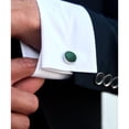 thumbnail image 2 of Paisley Bow Tie for Men Green Pre-Tied Bowtie Pocket Square Cufflinks Set Formal Wedding Party Prom, 2 of 7